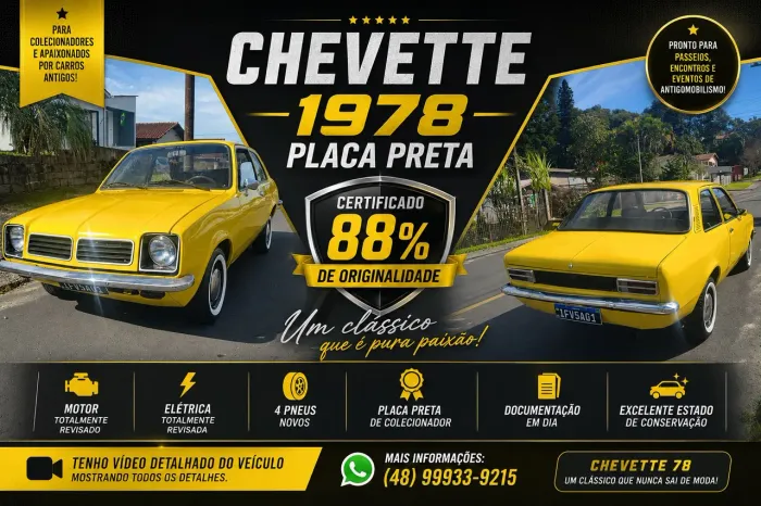 Chevrolet Chevette L / SL / Sl/e / DL / SE 1.6 1978