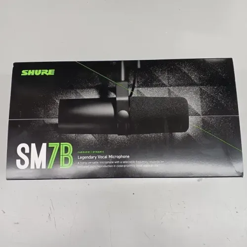 Microfone Shure SM7B Original - Novo na Caixa, Nunca Usado, Impecável