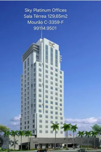 Sala térrea com 129,65m2 no SKY Platinum Offices. Completa. Em frente ao Condomínio Renais