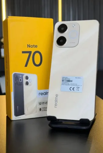 Smartphone Realme Note 70 - 128Gb 4Gb Ram Dual Sim Novo Lacrado Global - Dourado