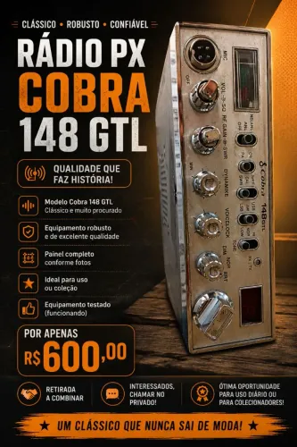 Rádio cobra Px 148 GTL