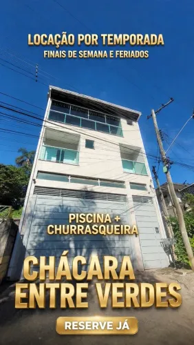 Chácara Entre Verdes - Locação Temporada 3 Andares Piscina