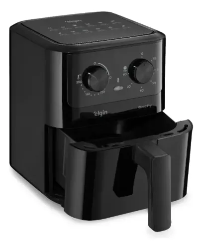Fritadeira Elétrica Air Fryer Quad Fry 4,2 L,1400w Preto Elgin (NOVA)