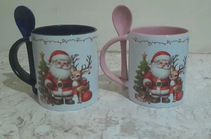 Caneca com Colher Personalizada