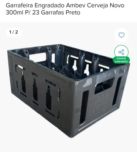 Caixa de cerveja com garrafas 300ml