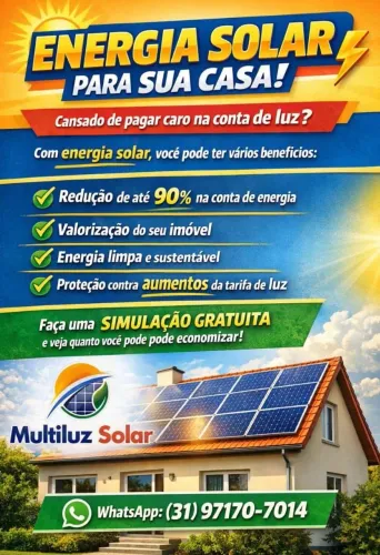 PARE DE PAGAR CEMIG E INVISTA EM ENERGIA FOTOVOLTAICA 