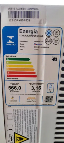 Ar condicionado de janela semi novo 7mil btus 110v marca GREE 