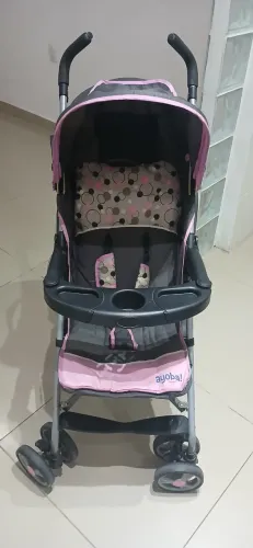 Carrinho de Bebê Reverse Ayoba Kids Cor Rosa