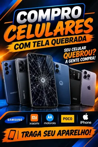 Compra do celular quebrado