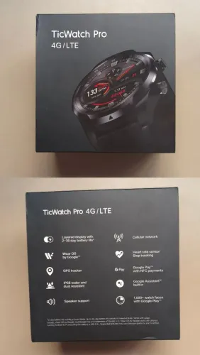 TICWATCH PRO 4G/LTE MOBVOI ? COMPLETO NA CAIXA ? SMARTWATCH