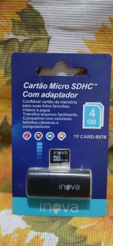 CARTAO DE MEMÓRIA 4GB E ADAPTADOR
