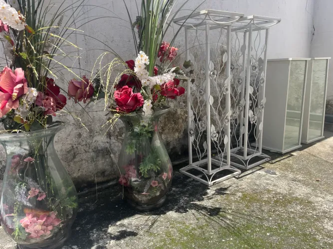 Vários produtos para decoração