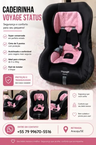 Vende-se uma cadeirinha e um tênis da BiBi