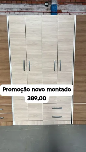 Roupeiro 4 porta montado entrega a combinar whatsapp