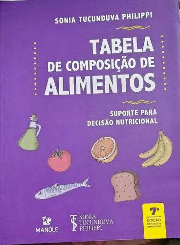 Livro tabela de composição de alimentos 
