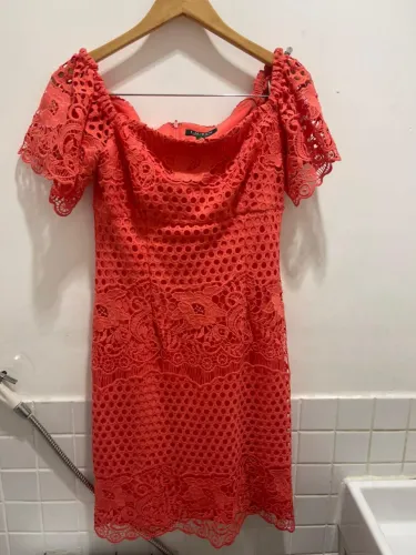 Vestido em renda Ralph Lauren