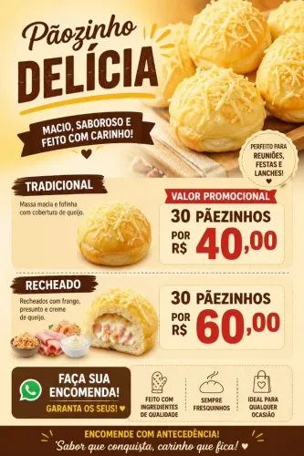 PÃOZINHO DELÍCIA