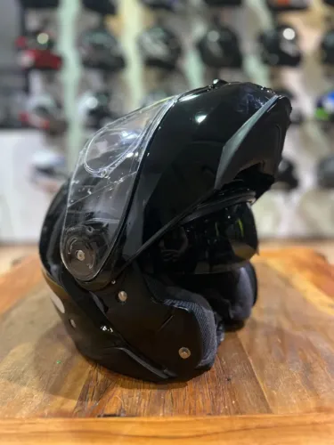Capacete Shoei Neotec 2 Preto Brilho Modular Tam 60