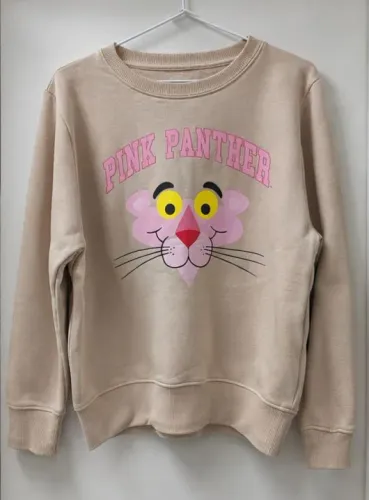 Moletom Pantera Cor-de-Rosa.