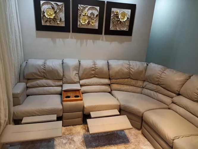 Sofá de canto luxuoso