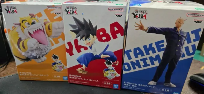PACK 3 FIGURAS ANIME YAIBA NOVOS BANBAO NAMCO