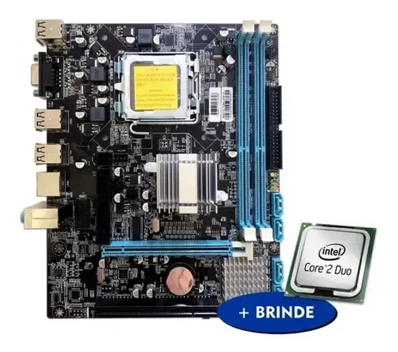 Placa-mãe do computador Brazil PC 775 BPC-GA41AG-B3 1 - Preto