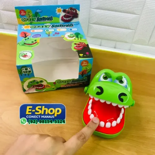 Brinquedo Jacaré Dentista Unisex - Entrega Grátis