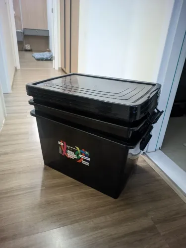 3 caixas organizadoras 56L