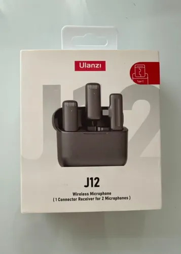 Microfone de Lapela Sem Fio Ulanzi J12 USB-C - 2 microfones - Na caixa, pouco uso