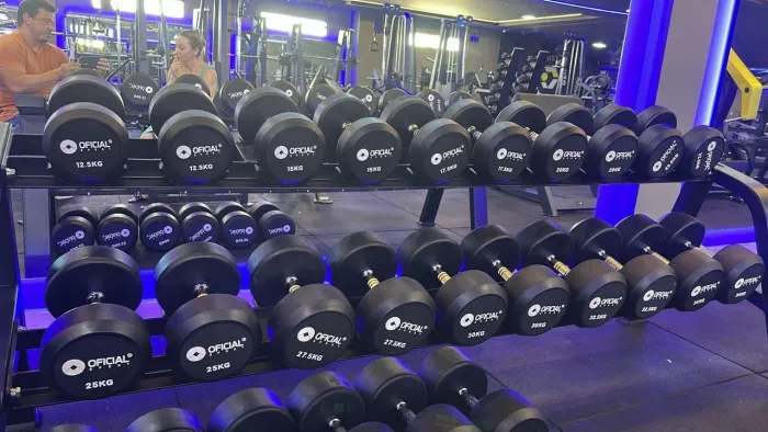 Jogo Dumbell injetado + Suporte