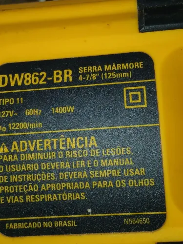 Dewalt Serra mármore 110 v 1400 w