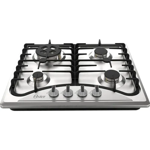 Cooktop Oster Semiprofissional 4 Bocas Inox - Tripla Chama