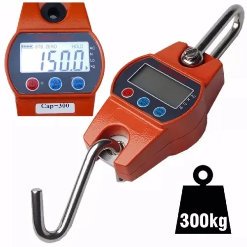Balança Digital De Gancho Portátil Pesca Mercado Porco Ferragem 300kg