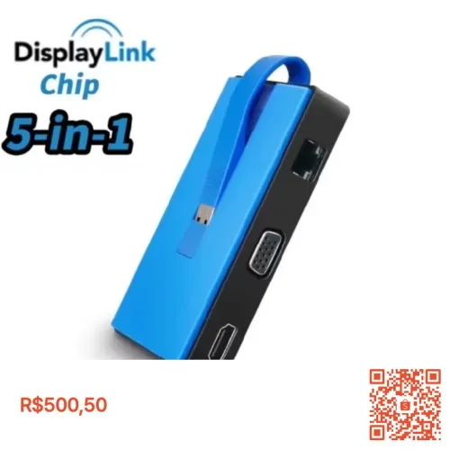 Displaylink-chip USB 3.0 Adaptador de vídeo USB 3.0 para HDMI ou VGA Gigabite USB 5