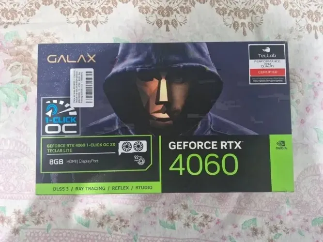 GALAX RTX 4060 OC DUAL 8GB GDDR6 NOVA COM GARANTIA ! IGUAL 3070 DLSS 4.5+ FG!