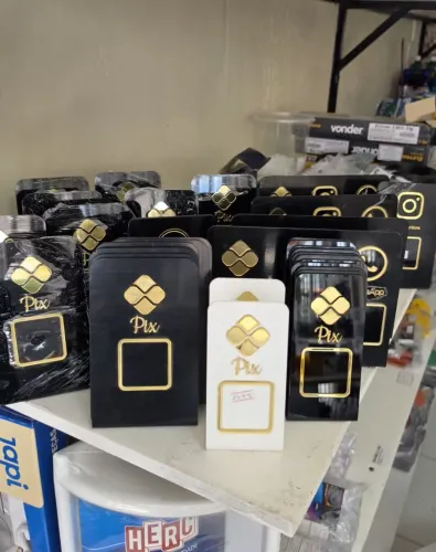 Plaquinha Display De Balcão Para Qr Code