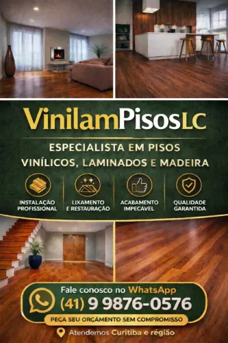 Instalação de Piso Vinílico, Laminado,roda pé e Lixamento de Madeira - VinilamPisos