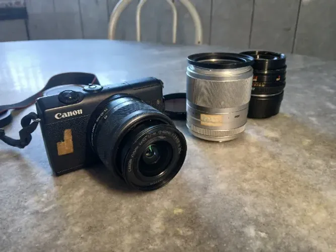 Kit fotografia Canon M200 e lente Viltrox 23mm