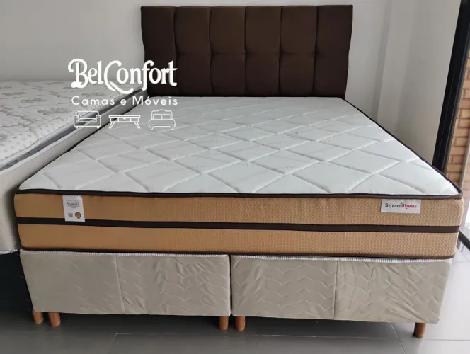Cama box Queen molas ensacadas