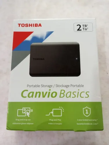 HD Externo Toshiba 2TB Canvio Basics Preto