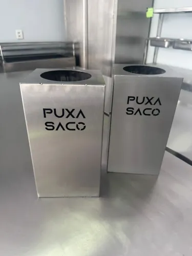 Puxa saco em aço inox 