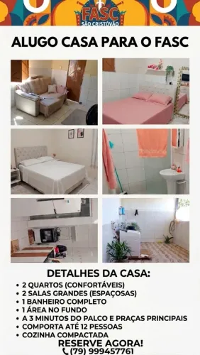Alugo casa para o Fasc