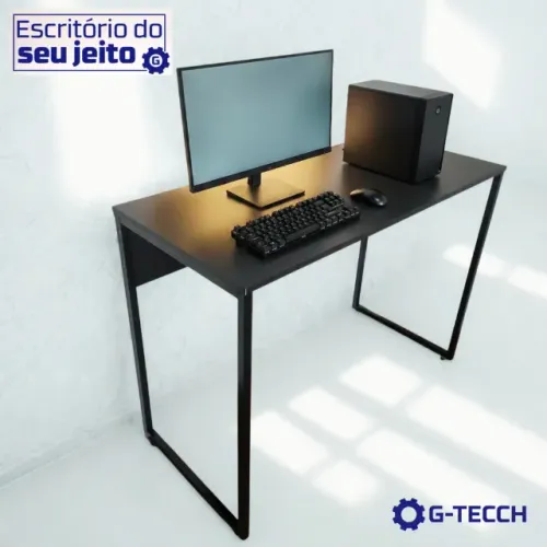 Mesa de Escritório 1m NOVA Escrivaninha Estilo Industrial para Computador Notebook Estudo