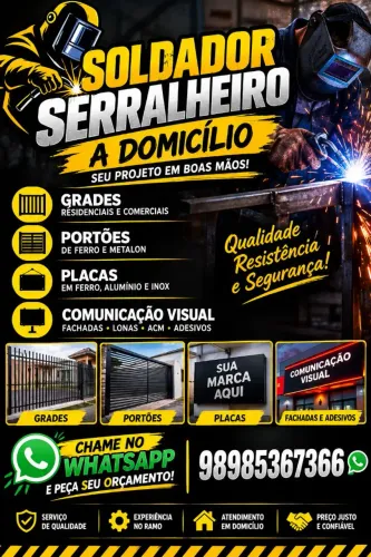 Soldador serralheiro a domicilio