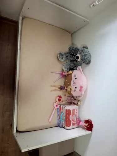Berço mini cama Cozy Branco com Carvalho