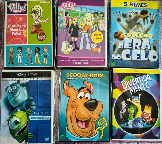Kit de Dvds de Desenho animado