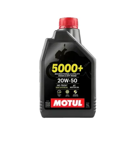Óleo de Motor Motul 4T 5000+ 20W50 - Semi-Sintético