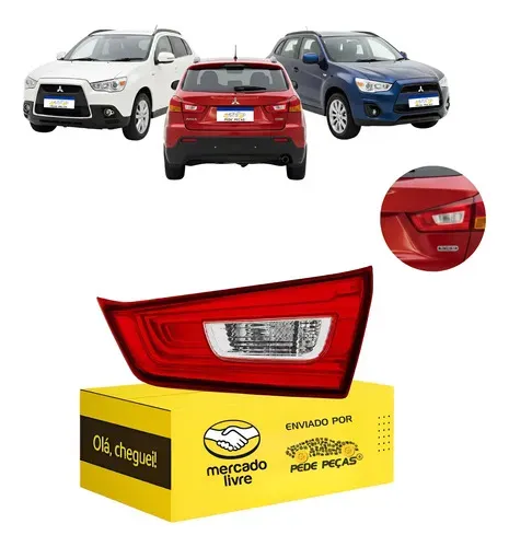 Lanterna Tampa Mitsubishi Asx 2010 2011 12 13 14 A 2022 L.d Direito/passageiro Cristal