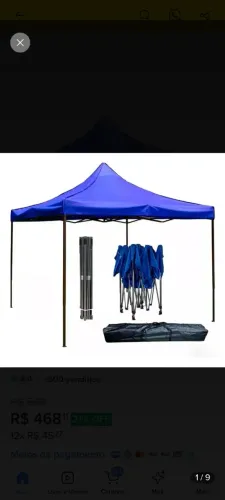 Tenda 3x3 galvanizada