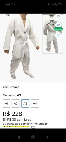 Roupa Taekwondo